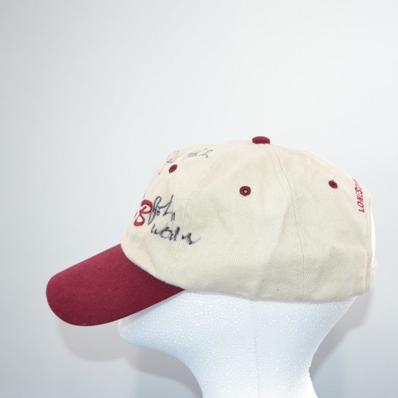 Vintage 90's Signed Lonesome River Band Folk Bluegrass Canvas Ball Cap Hat - Picture 4 of 9